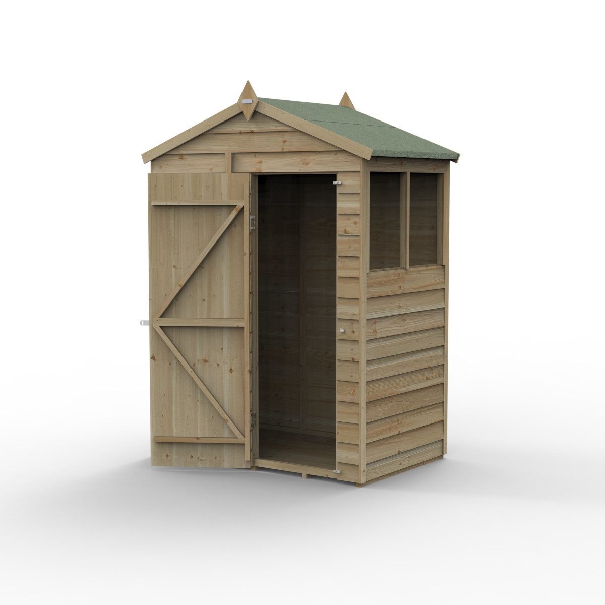 5013053199459 1 4LIFE Apex Shed 5x3 Single Door 2 Window with Installation.jpg